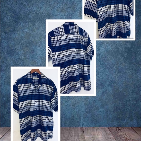 Vtg BEN SHERMAN Retro 1970s Short Sleeve Shirt - Picture 3 of 8